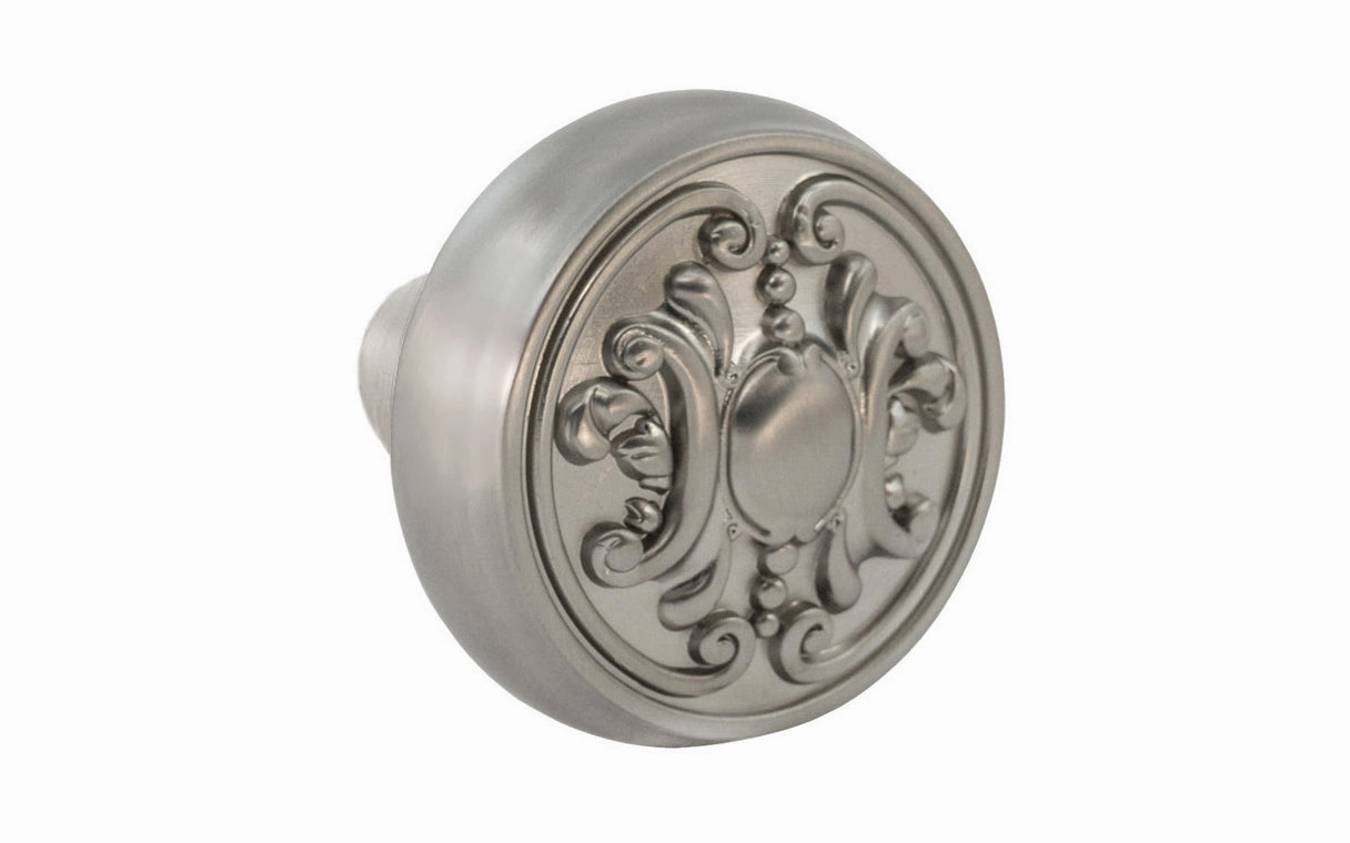 Single Solid Brass Core "Ornate" Doorknob