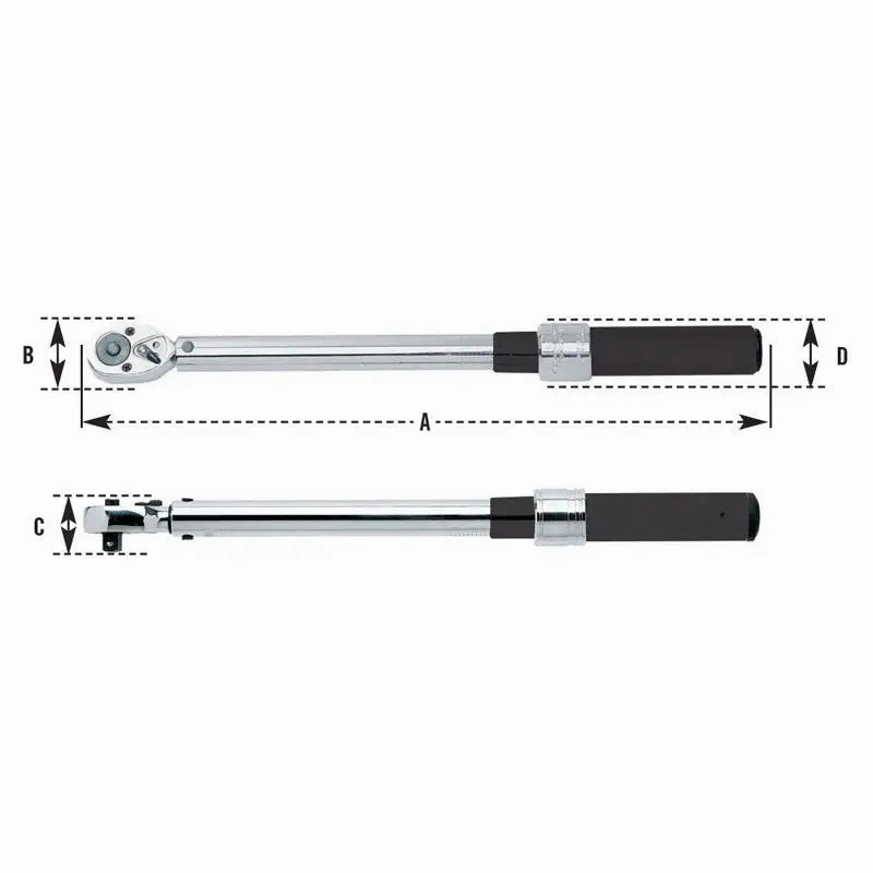SK Tool 1/2" Drive Micro Torque Wrench (20-150 ft/lbs) - 77150