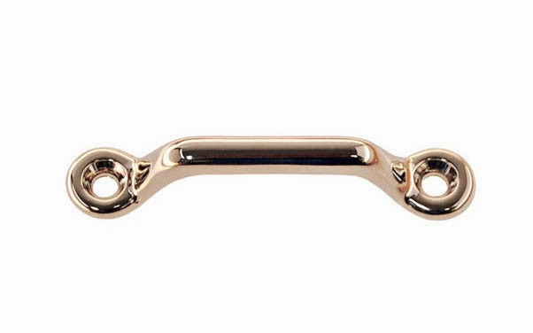 Small Solid Brass Handle ~ 2-3/8" On Centers