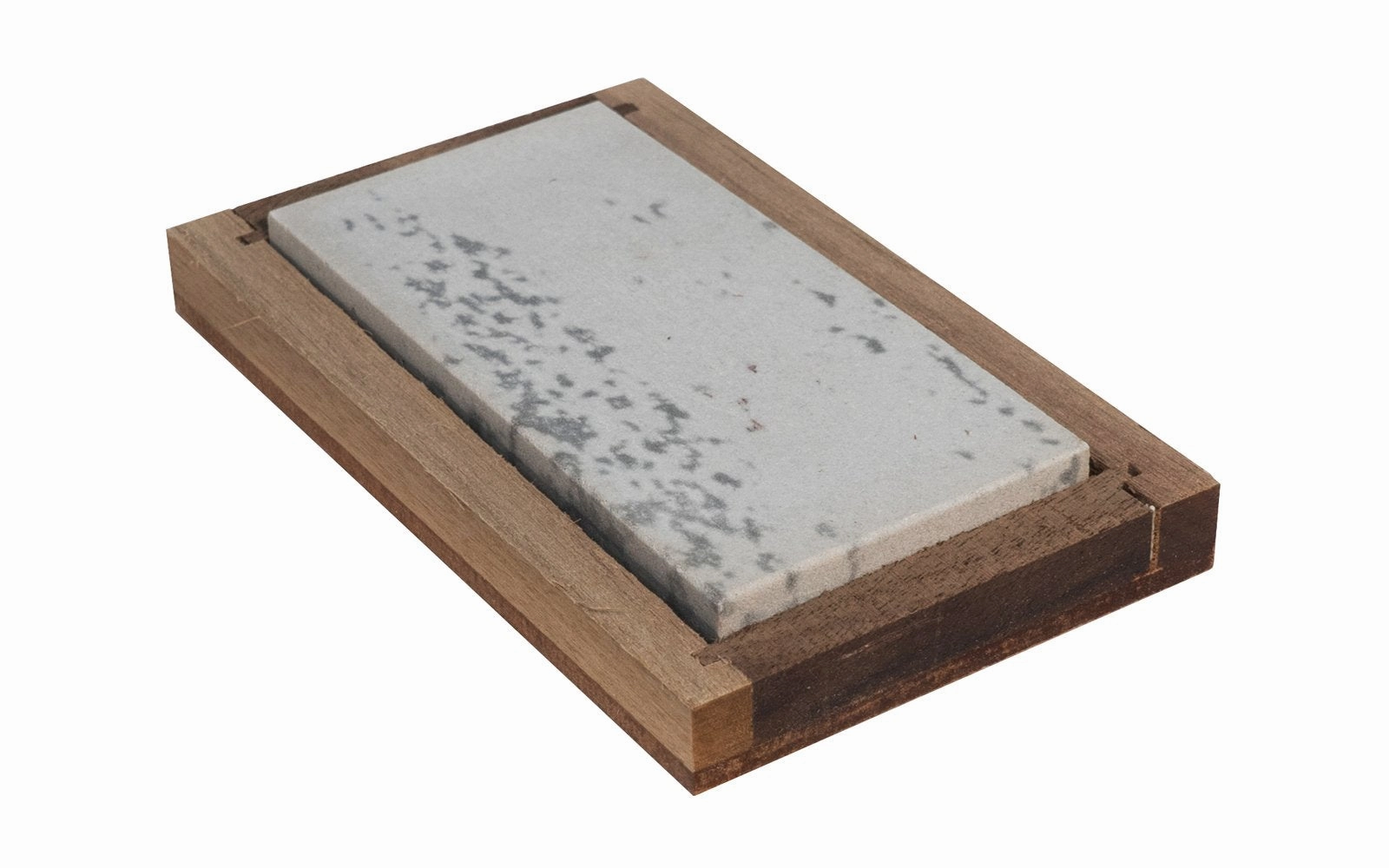 Soft Arkansas Bench Stone with Wooden Box ~ 4" x 2"