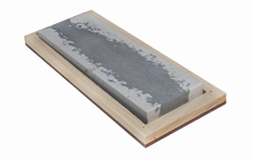 Soft Arkansas Bench Stone with Wooden Box ~ 6" x 2"