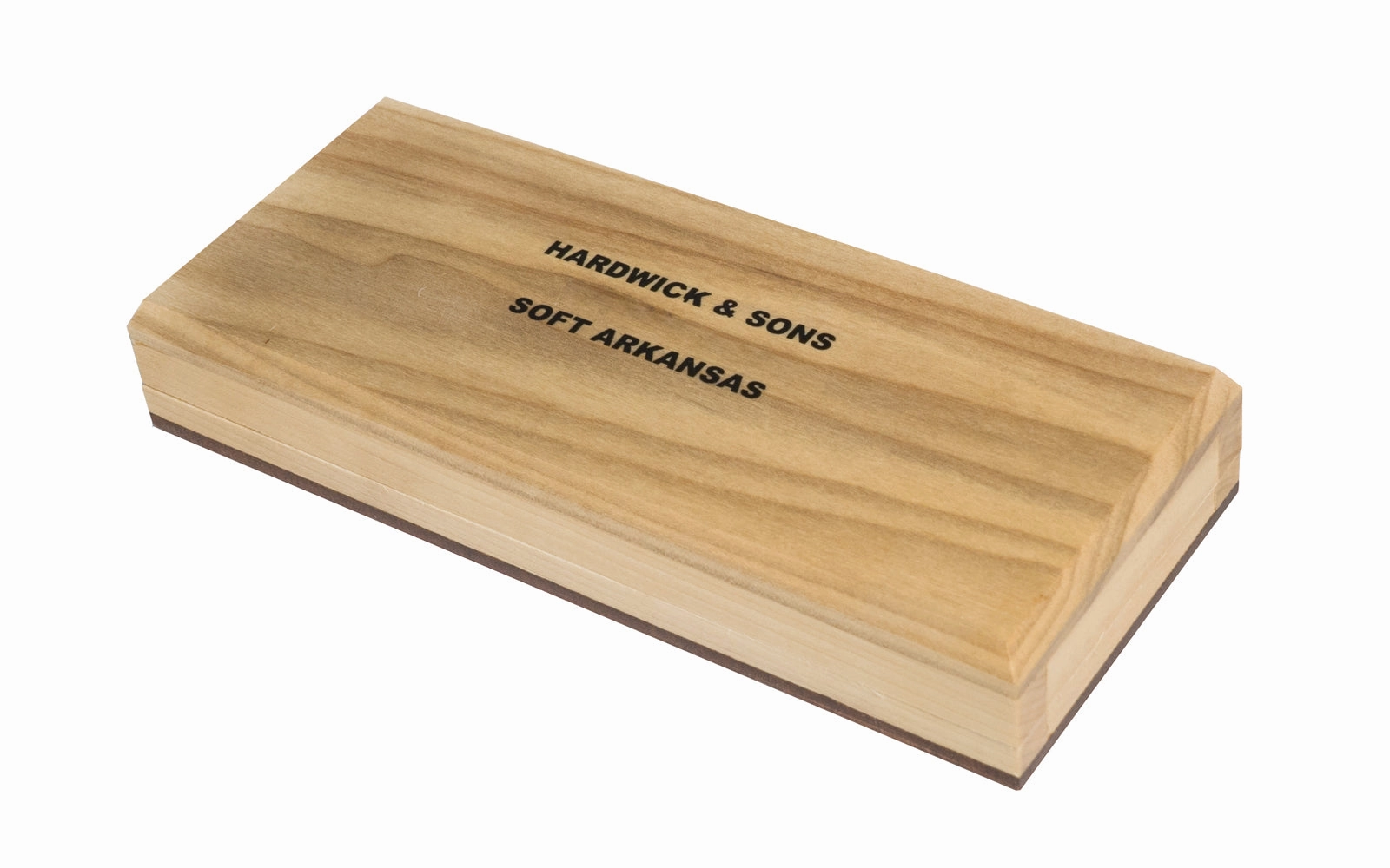 Soft Arkansas Bench Stone with Wooden Box ~ 6" x 2"