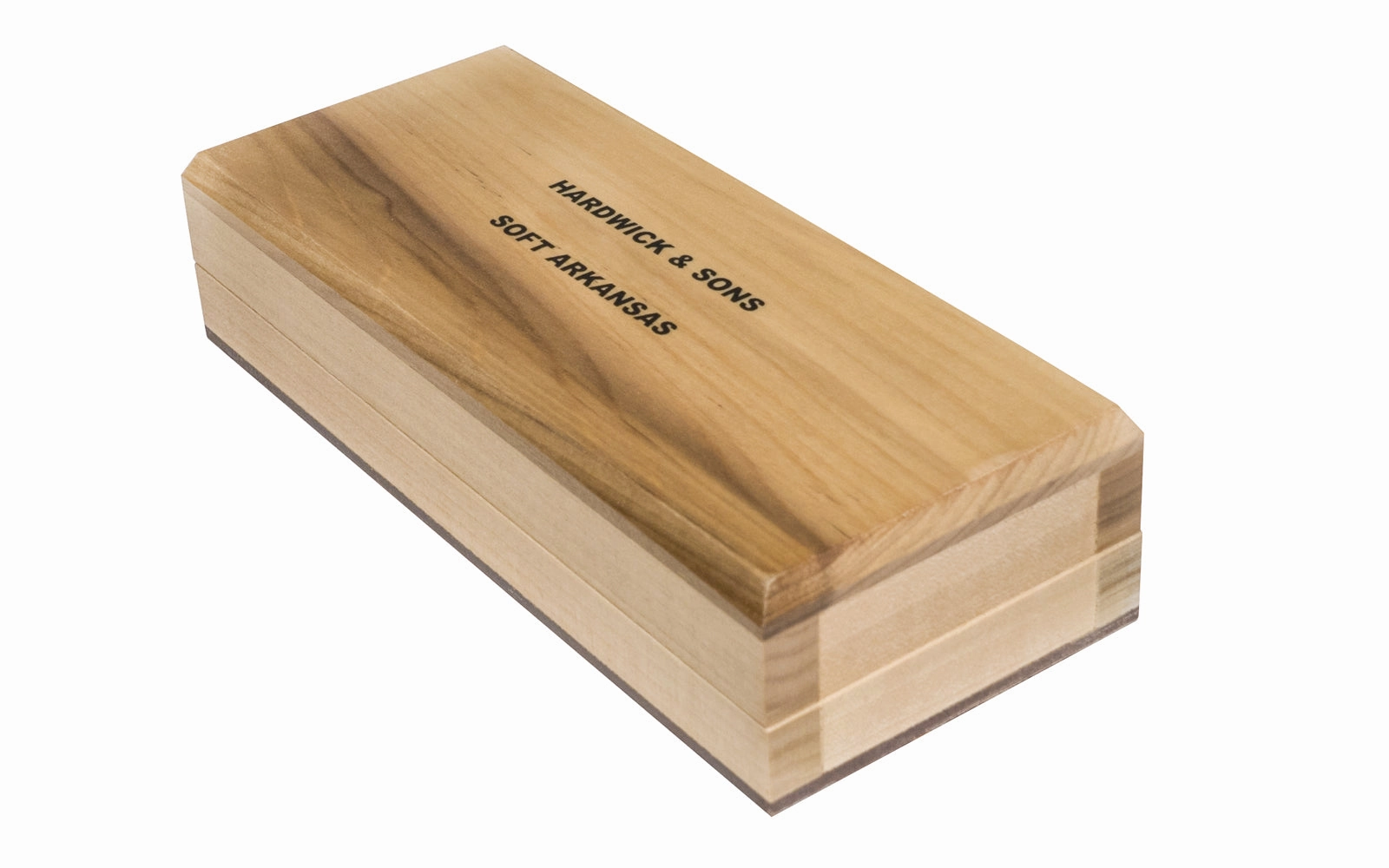 Soft Arkansas Bench Stone with Wooden Box ~ 6" x 2" x 1"