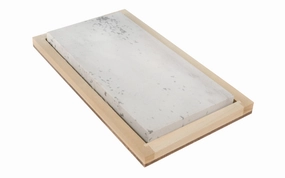 Soft Arkansas Bench Stone with Wooden Box ~ 6" x 3"
