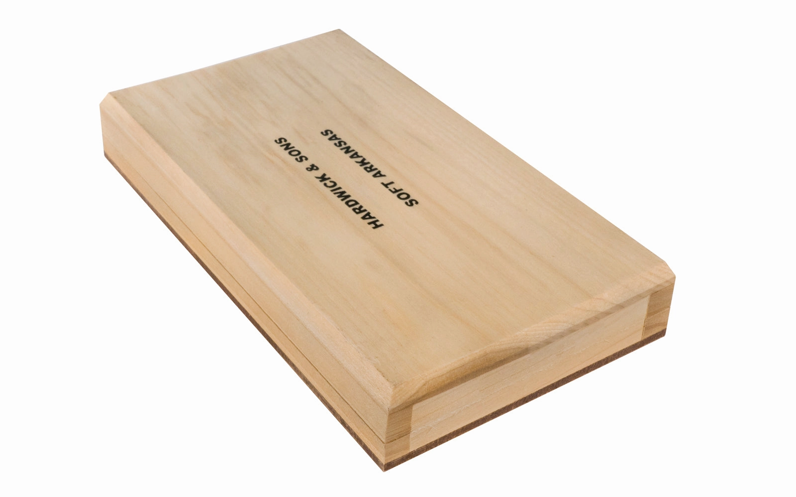 Soft Arkansas Bench Stone with Wooden Box ~ 6" x 3"