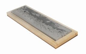 Soft Arkansas Bench Stone with Wooden Box ~ 8" x 2"