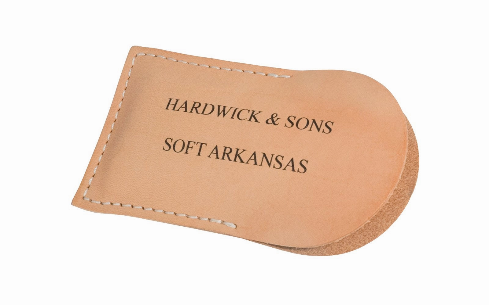 Soft Arkansas Slip Stone with Leather Pouch ~ 4-1/4" x 1-5/8"
