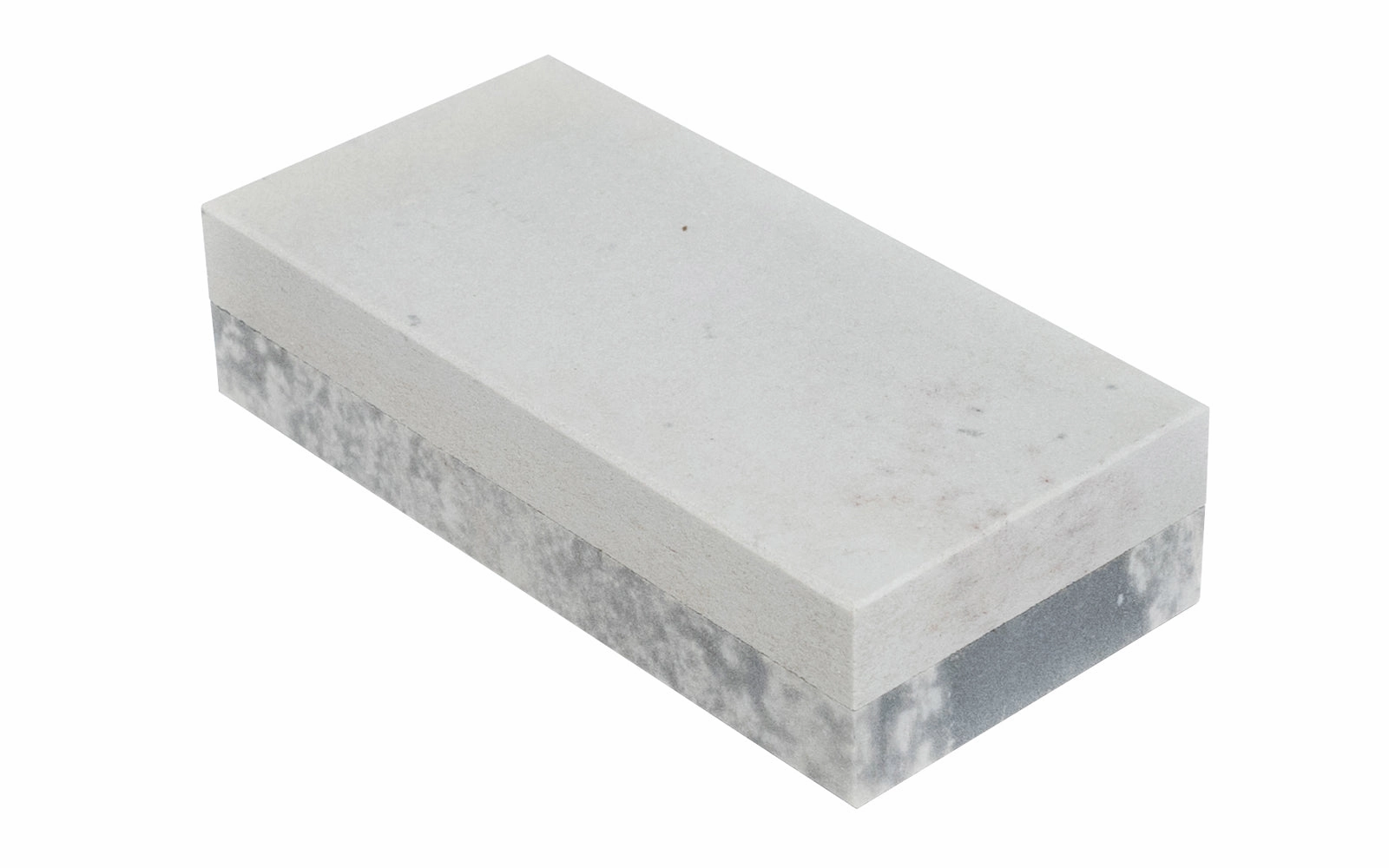 Soft/Hard Combination Arkansas Bench Stone with Wooden Box ~ 4" x 2"