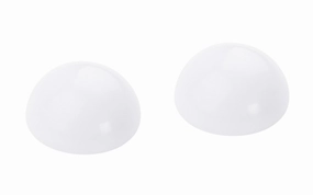 Softstop White Wall Door Bumpers - 2 Pack