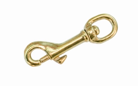Solid Brass 1/2" Swivel Eye Bolt Snap