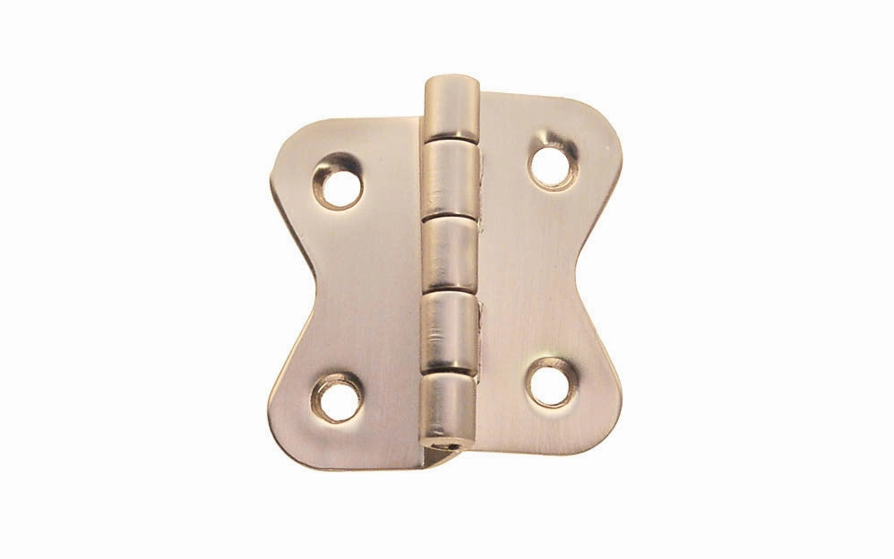Solid Brass 3/8" Offset Butterfly Hinge ~ Small