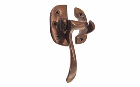 Solid Brass 3/8" Offset Ice Box Latch ~ Left Hand