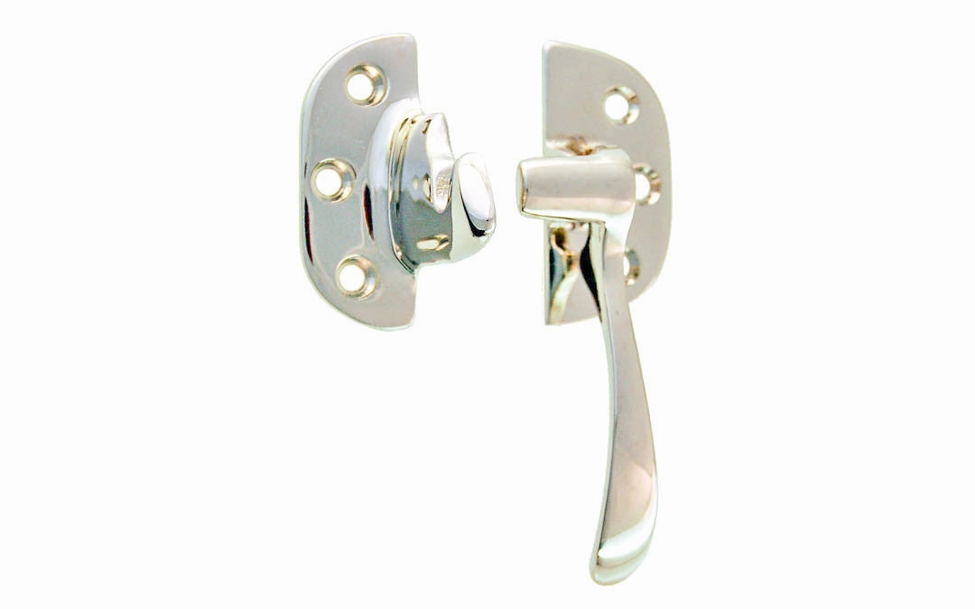 Solid Brass 3/8" Offset Ice Box Latch ~ Right Hand