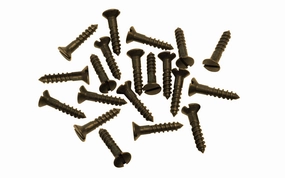 Solid Brass #5 x 5/8" Flat Head Slotted Wood Screws