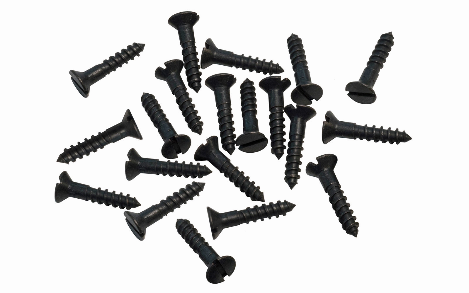 Solid Brass #5 x 5/8" Flat Head Slotted Wood Screws