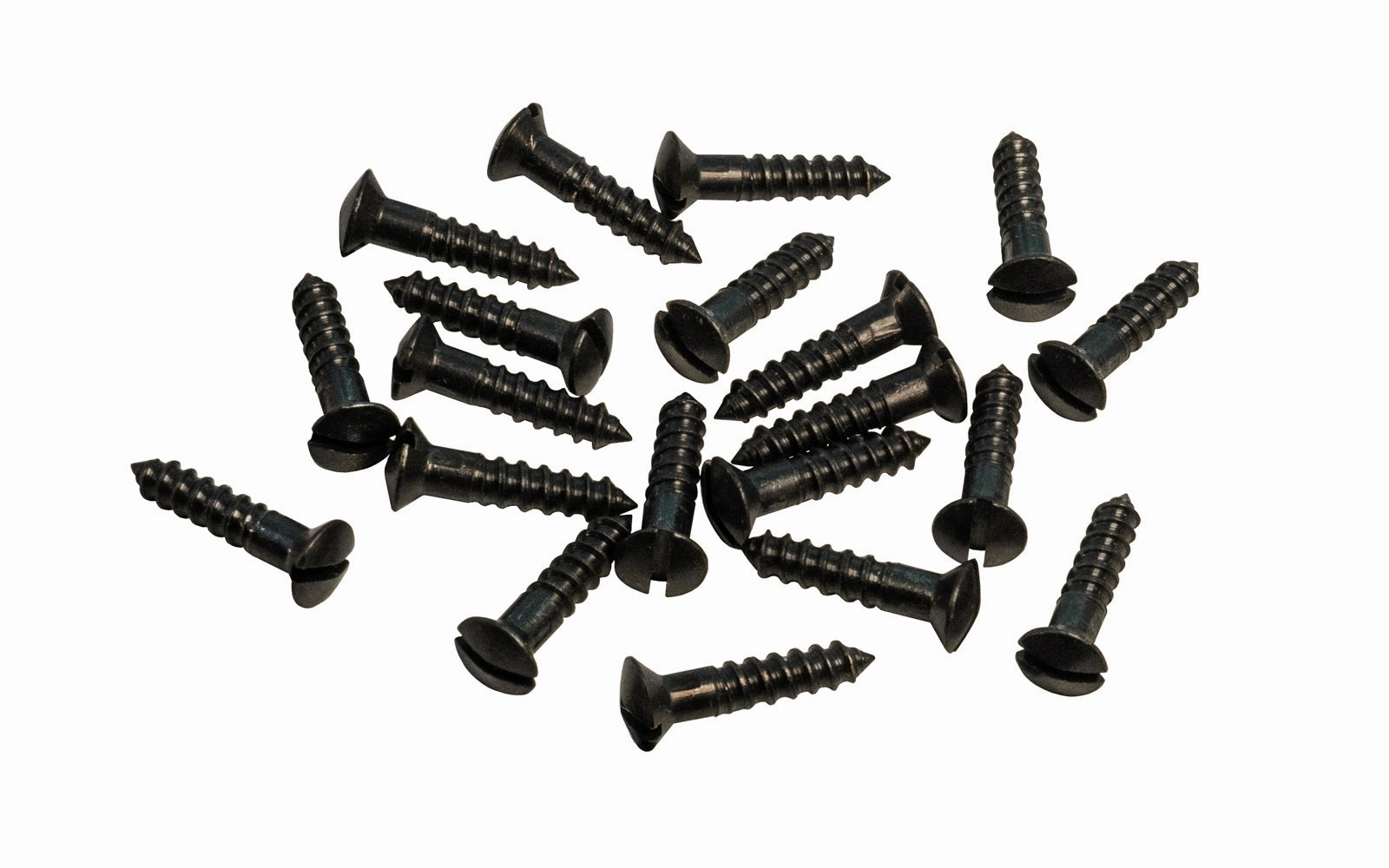 Solid Brass #5 x 5/8" Oval Head Slotted Wood Screws