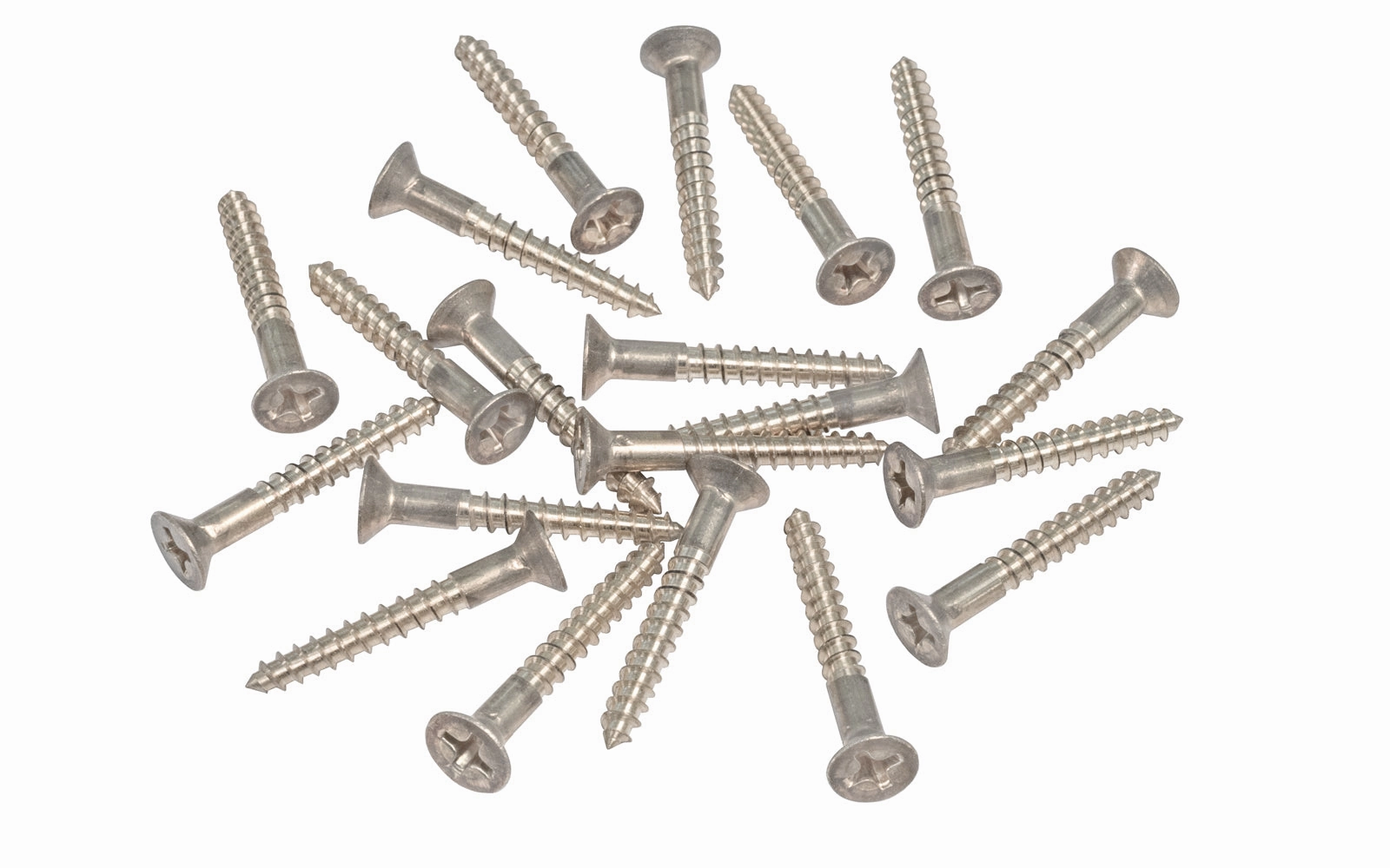 Solid Brass #7 x 1" Flat Head Phillips Wood Screws