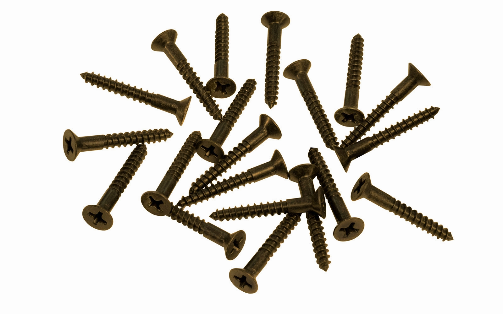 Solid Brass #7 x 1" Flat Head Phillips Wood Screws