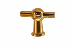 Solid Brass Ball-Style Handle ~ 1-3/4" Wide