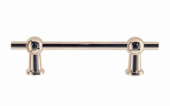 Solid Brass Ball-Style Handle ~ 3-3/4" On Centers