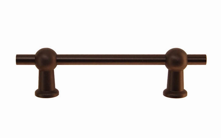 Solid Brass Ball-Style Handle ~ 3-3/4" On Centers