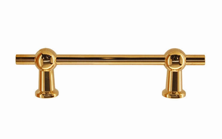 Solid Brass Ball-Style Handle ~ 3-3/4" On Centers