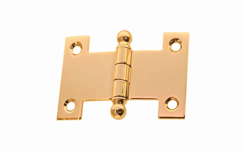 Solid Brass Ball-Tip Parliament Hinge ~ 2-1/2" x 1-3/4"