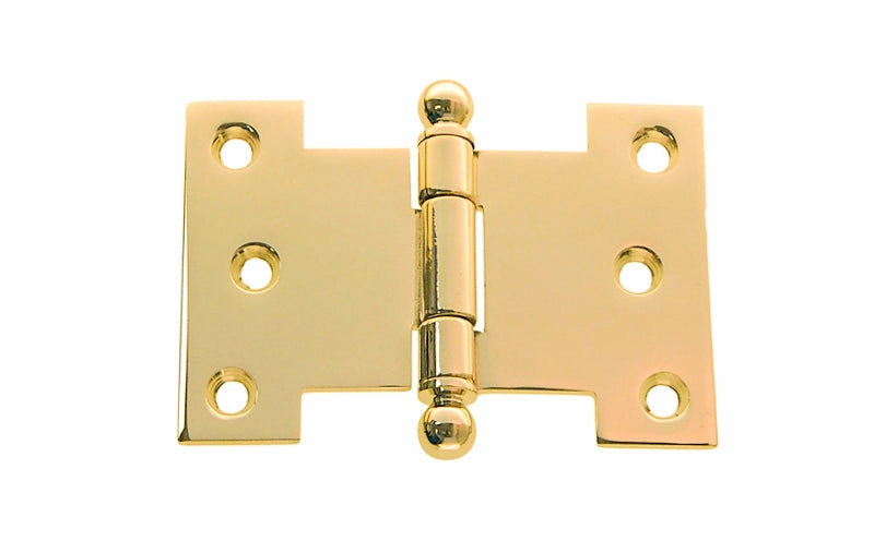 Solid Brass Ball-Tip Parliament Hinge ~ 3-1/2" x 2-1/2"