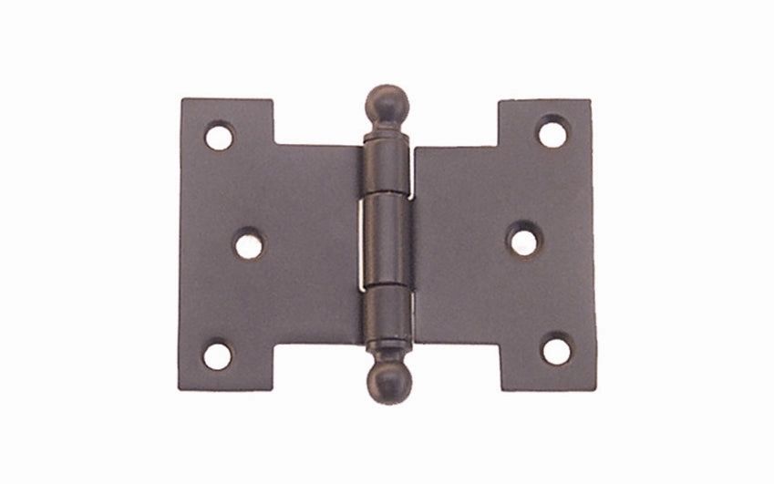 Solid Brass Ball-Tip Parliament Hinge ~ 3" x 2-1/4"