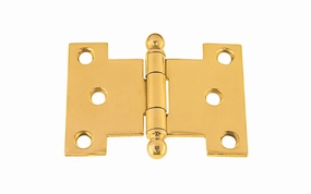 Solid Brass Ball-Tip Parliament Hinge ~ 3" x 2-1/4"