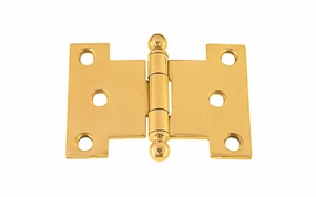 Solid Brass Ball-Tip Parliament Hinge ~ 3" x 2-1/4"
