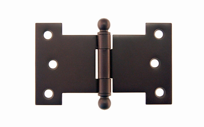 Solid Brass Ball-Tip Parliament Hinge ~ 4" x 2-1/2"