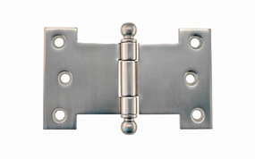 Solid Brass Ball-Tip Parliament Hinge ~ 4" x 2-1/2"