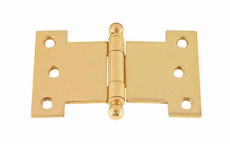 Solid Brass Ball-Tip Parliament Hinge ~ 4" x 2-1/2"