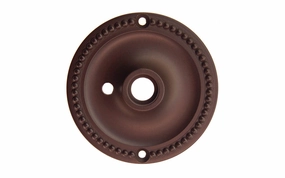 Solid Brass Beaded Rosette ~ Privacy (Locking)