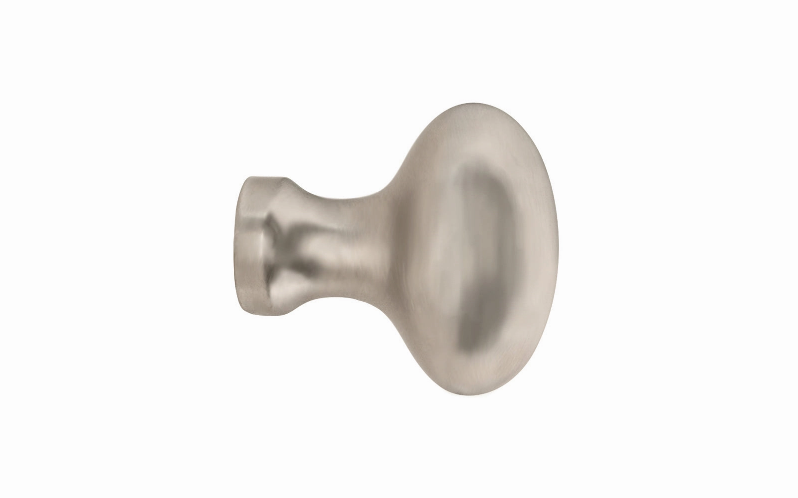 Solid Brass Cabinet Oval Knob ~ 1-1/4" Length