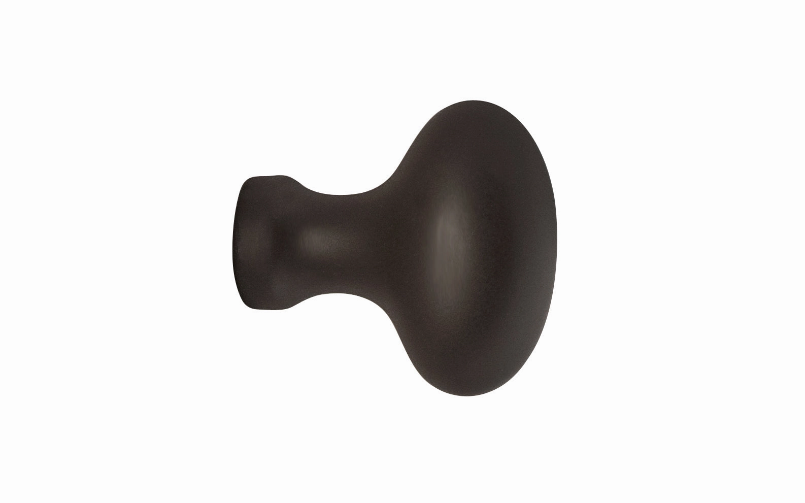 Solid Brass Cabinet Oval Knob ~ 1-1/4" Length