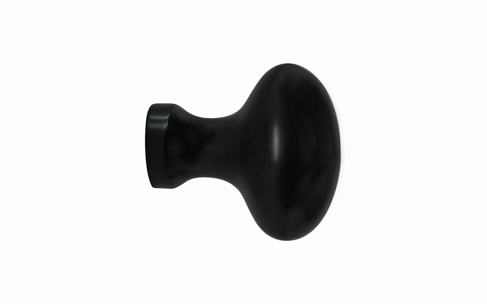 Solid Brass Cabinet Oval Knob ~ 1-1/4" Length