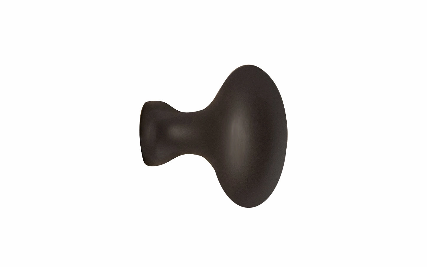 Solid Brass Cabinet Oval Knob ~ 1" Length