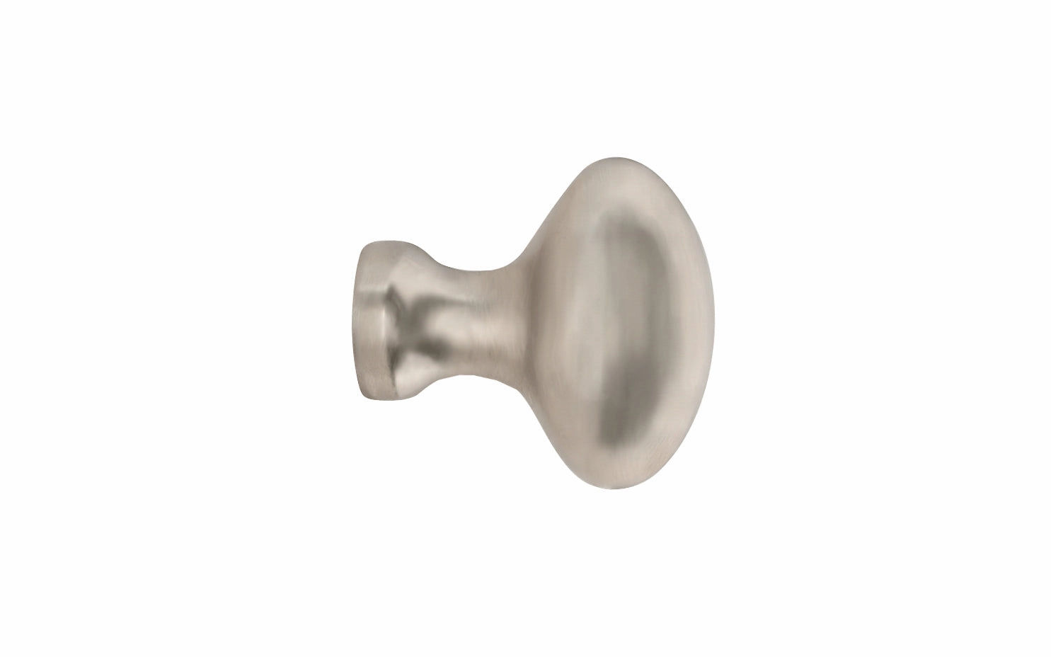 Solid Brass Cabinet Oval Knob ~ 1" Length