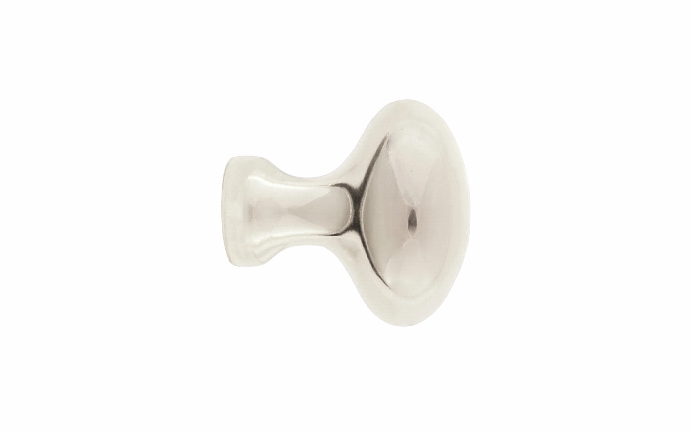 Solid Brass Cabinet Oval Knob ~ 1" Length