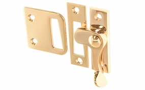 Solid Brass Casement Lever Latch ~ Right Hand