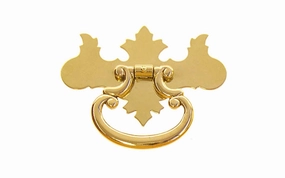 Solid Brass Chippendale Drop Pull