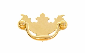Solid Brass Chippendale Drop Pull ~ 2" On Centers