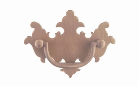 Solid Brass Chippendale Drop Pull ~ 3" On Centers
