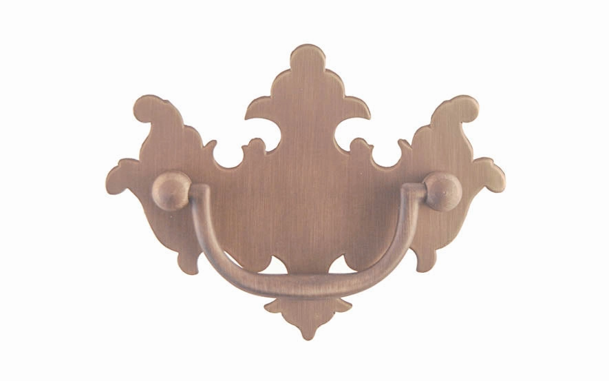 Solid Brass Chippendale Drop Pull ~ 3" On Centers