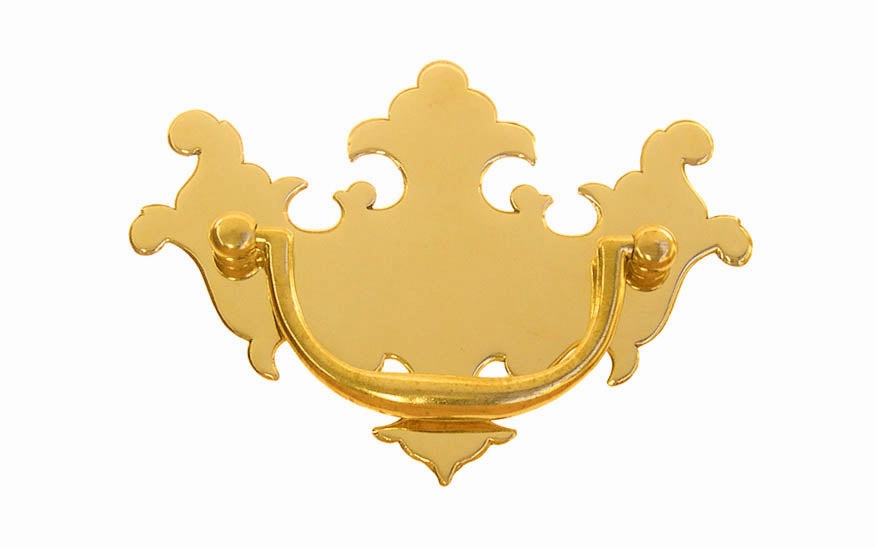 Solid Brass Chippendale Drop Pull ~ 3" On Centers