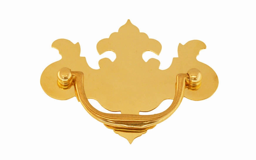 Solid Brass Chippendale Drop Pull ~ 3" On Centers