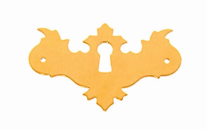 Solid Brass Chippendale Keyhole