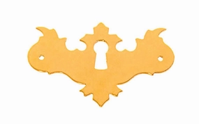 Solid Brass Chippendale Keyhole